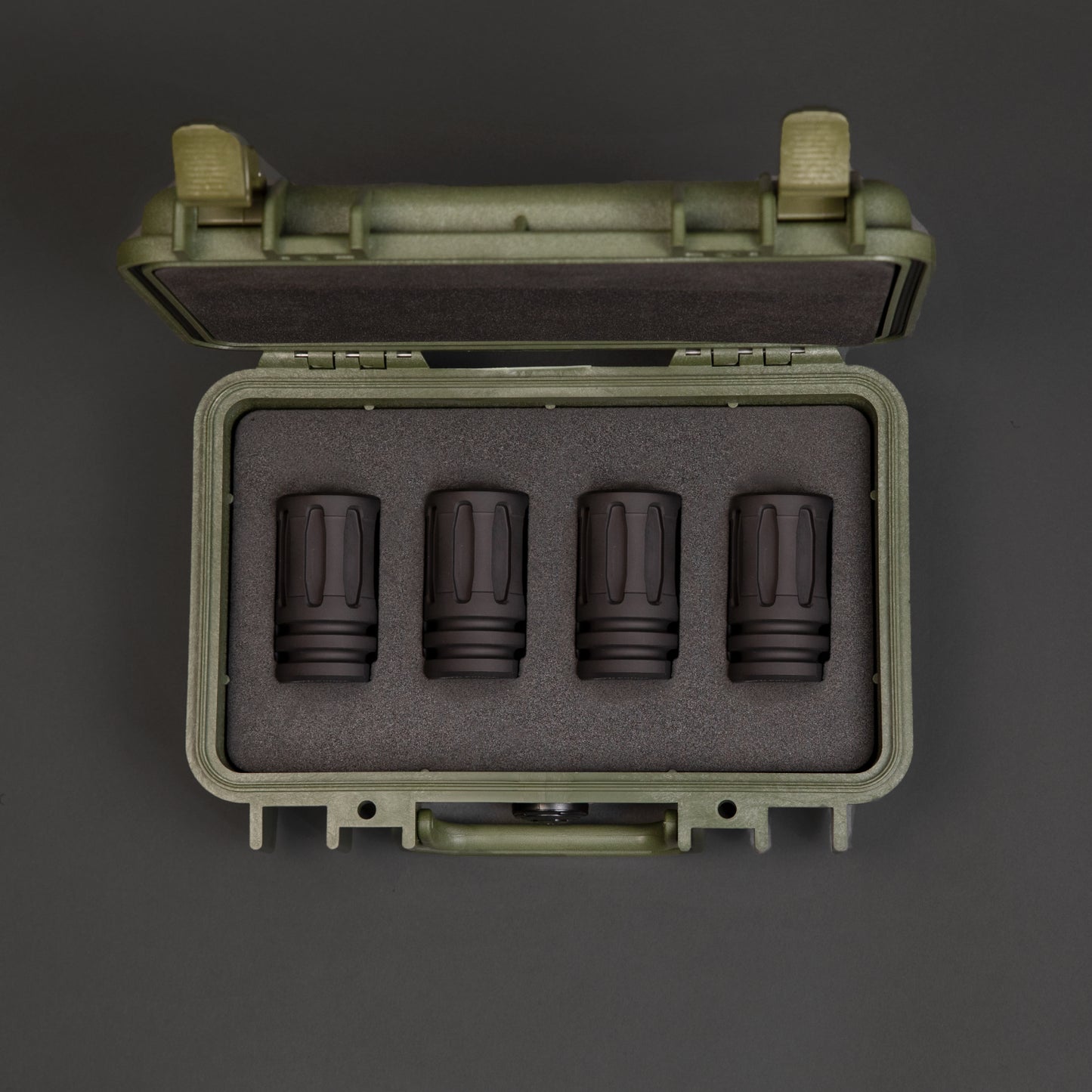 OD Green / (4) Black Muzzleshot Military Shot Glass