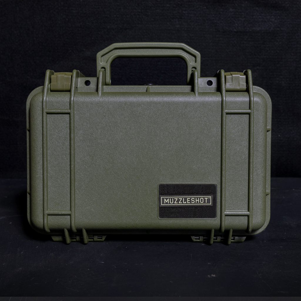 OD Green Muzzleshot Military Shot Glass Case