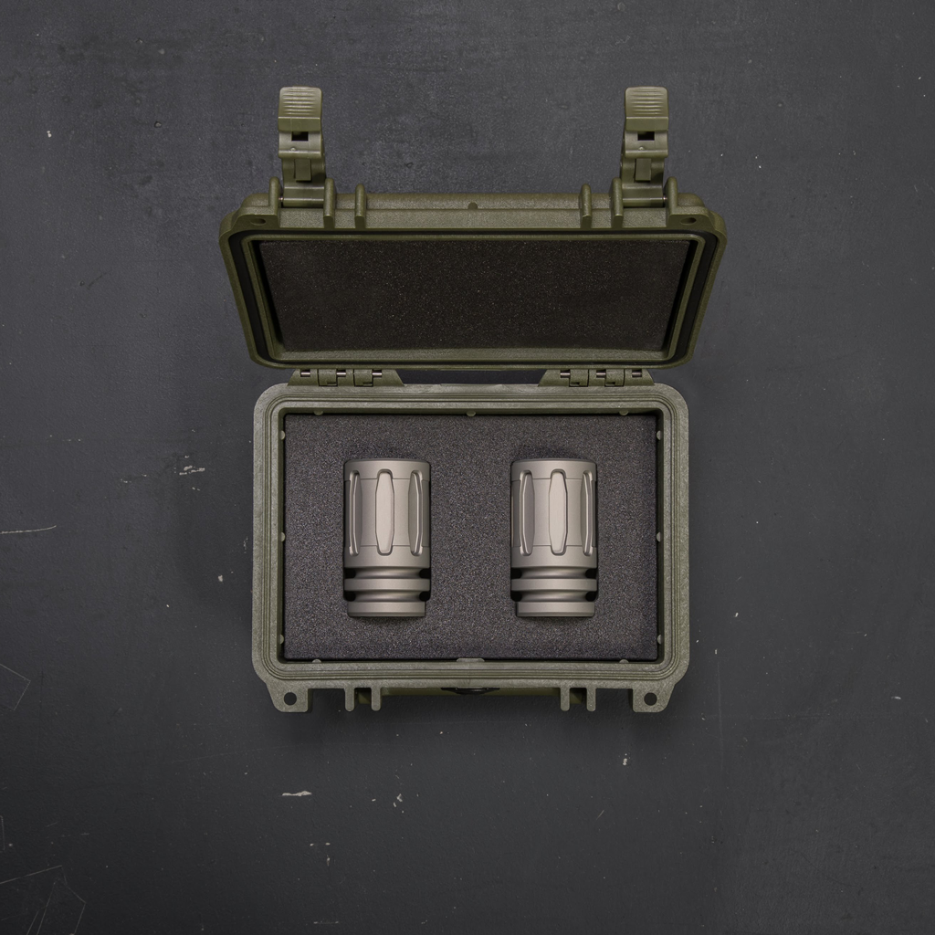 OD Green / Ghost Grey Muzzleshot Military Shot Glass